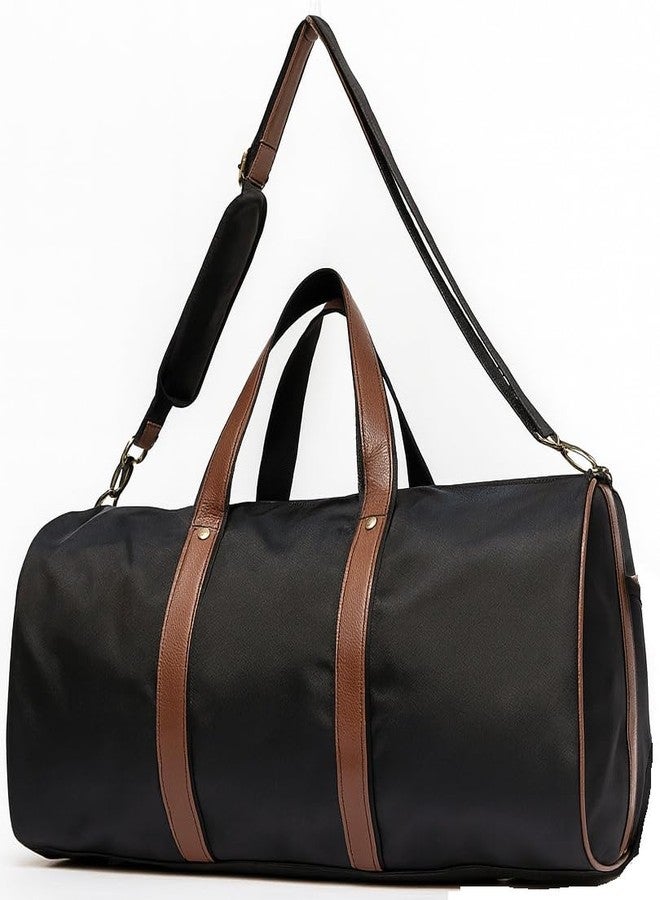 ACORMEK Duffle Bag | Stylish Travel Bag for Men & Women |Polyester Travel Duffle Bag Detachable Shoulder Strap with Zip Compartment (Black) - Image 5